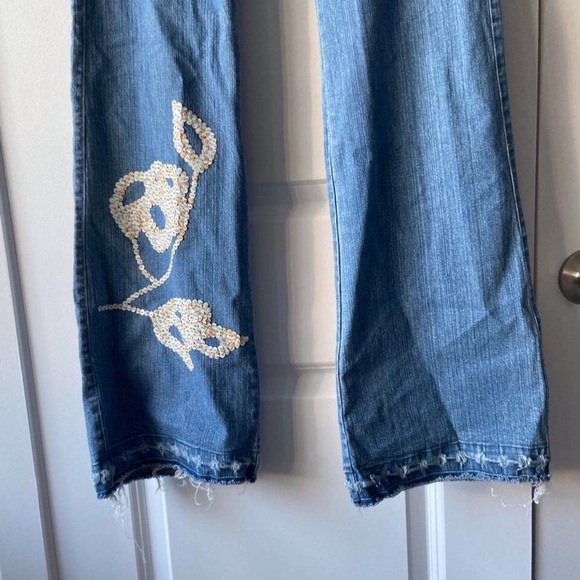 NWT 00s Embroidered Jeans (7) - Picture 5 of 9